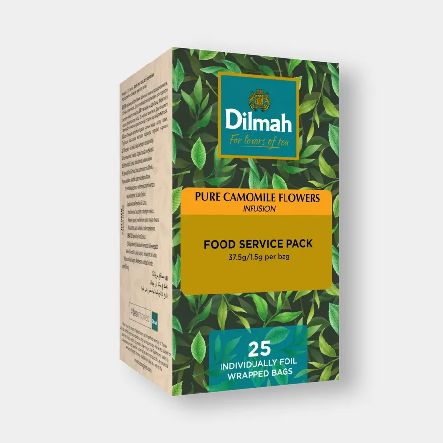 딜마티 퓨어 카모마일 플라워 Pure Camomile Flowers · 25입 FOOD SERVICE PACK
